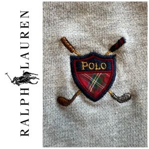 Vintage Polo Golf Ralph Lauren Mens Sweatshirt Turtleneck.